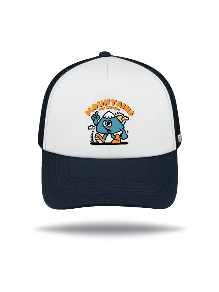 Foamie Trucker Cap Navy - Mountains