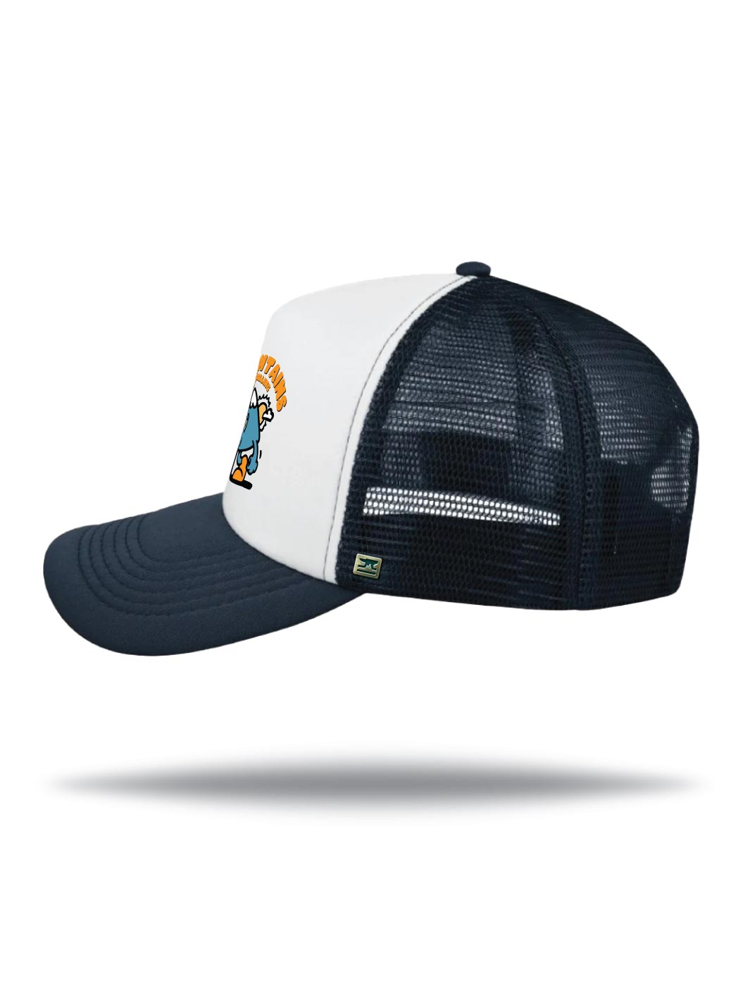 Foamie Trucker Cap Navy - Mountains