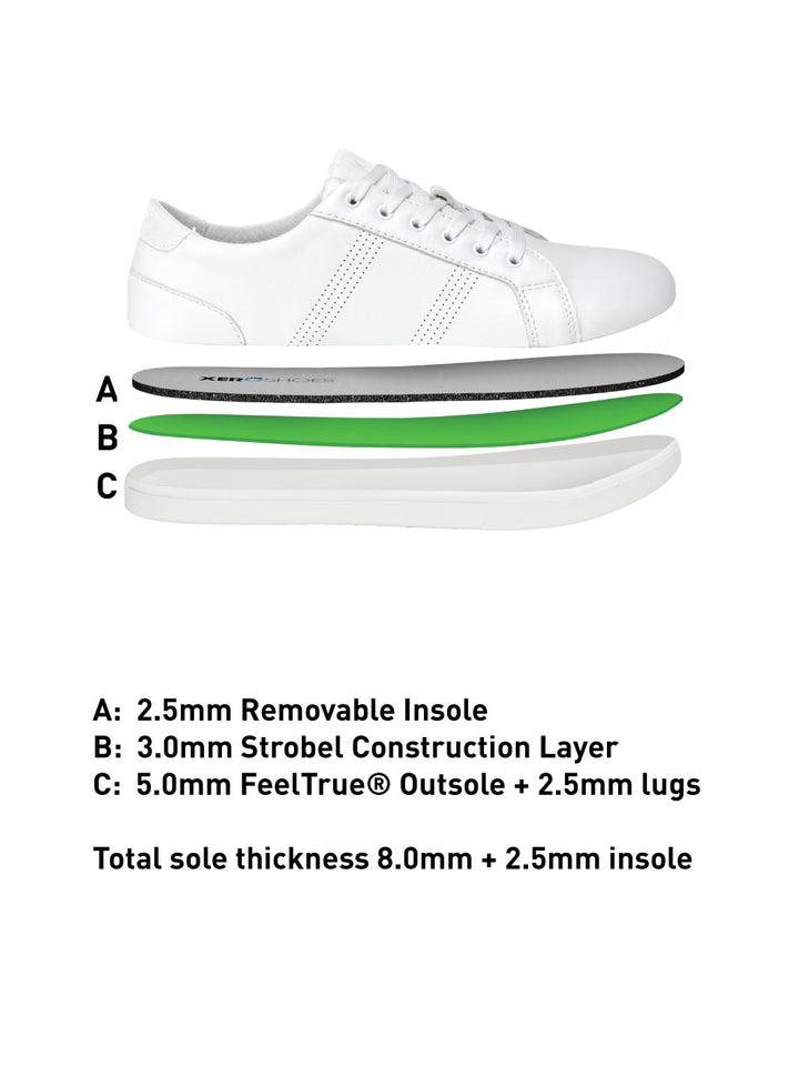 Dillon Leather Minimal Shoe - Mens - White