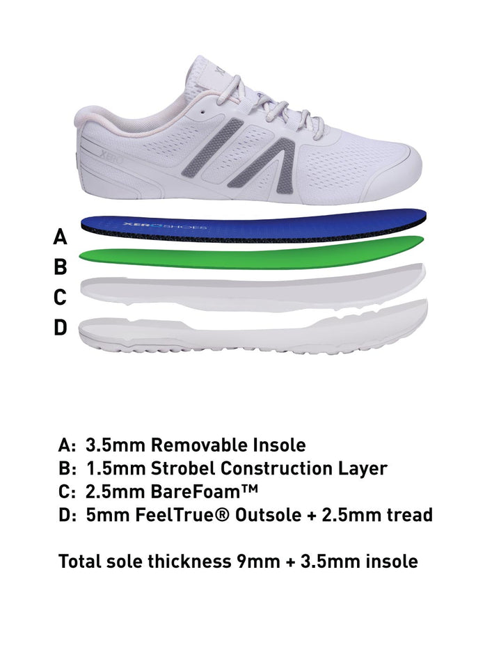 Xero HFS V2 Barefoot Running Shoe - Womens - Gray