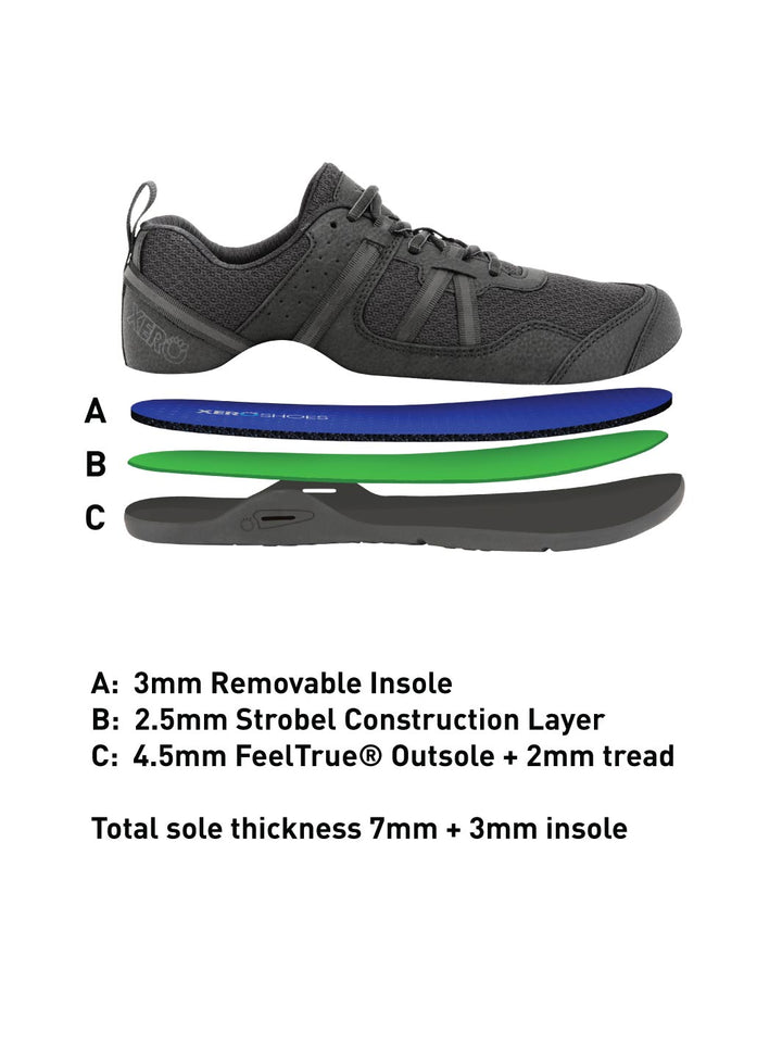 Xero PRIO Minimal Training Shoe - Mens - Black