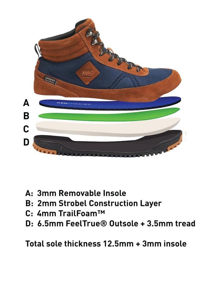 Xero Ridgeway Waterproof Boot - Mens - Ginger