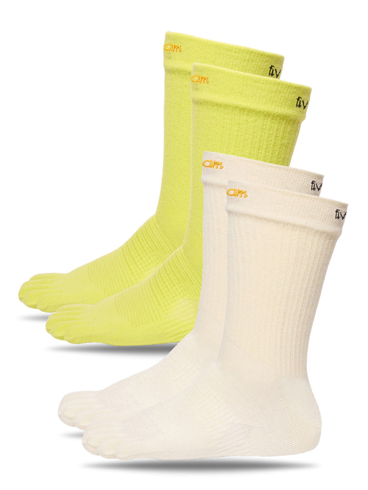 Vibram Crew Coolmax 2 Pack Toe Socks