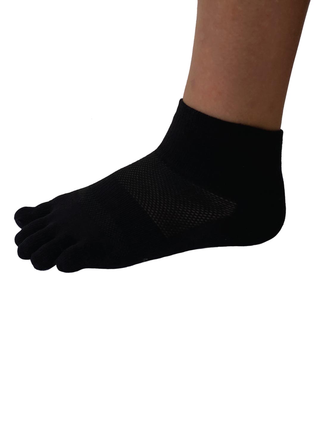 TruFit Mini Crew Toesocks - Black