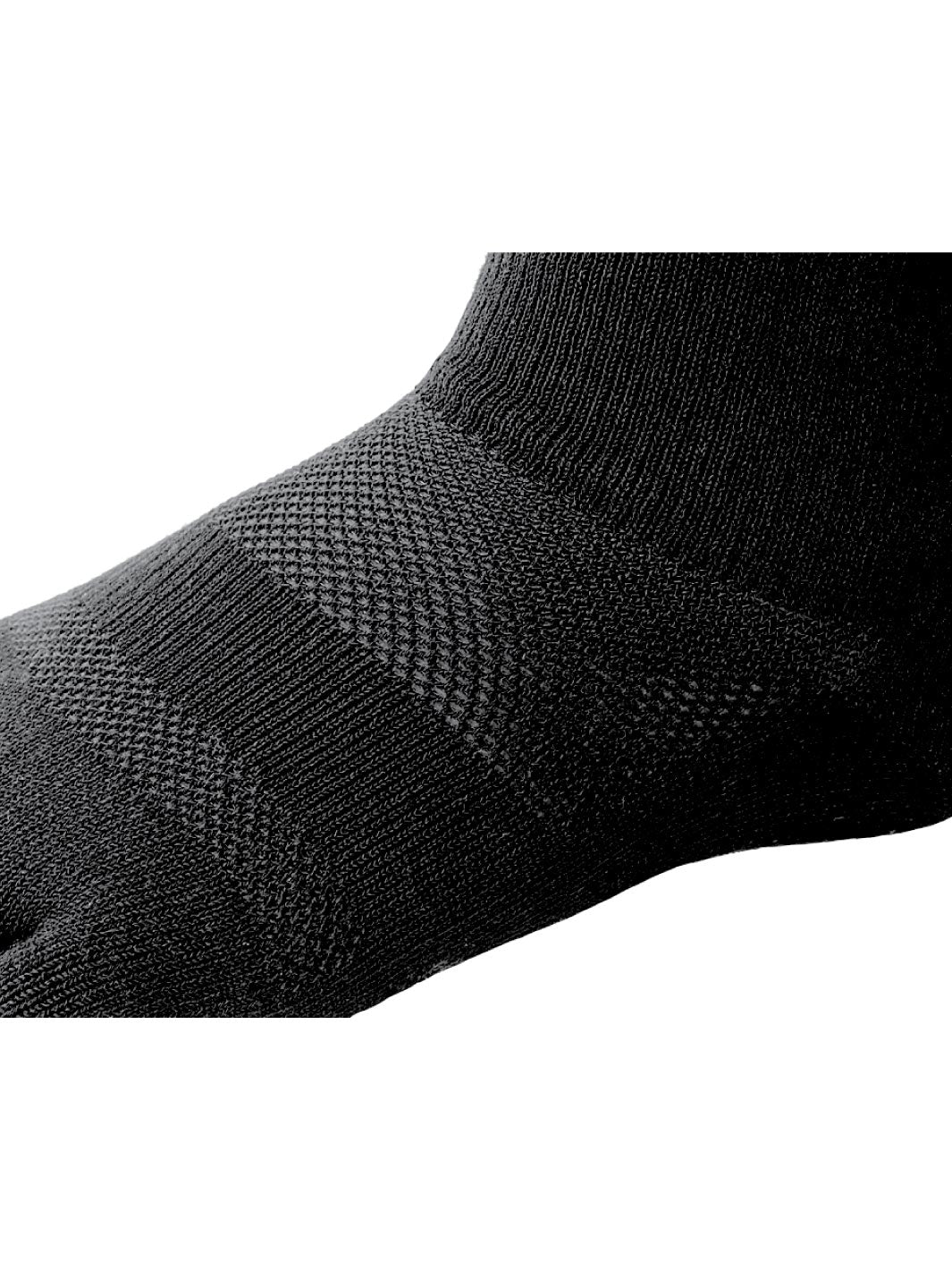 TruFit Mini Crew Toesocks - Black