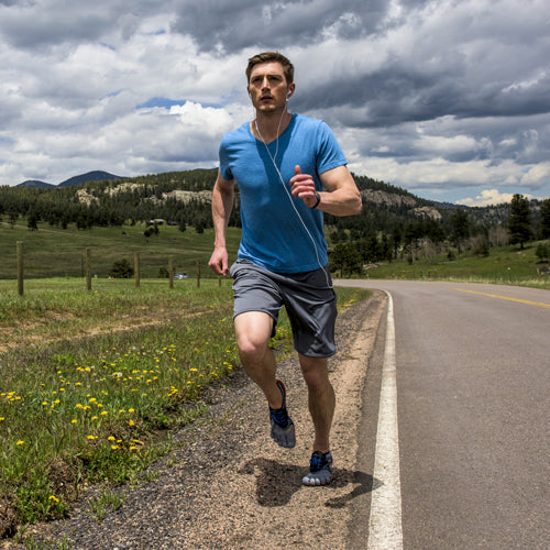 Vibram V-Run Mens - Black/Yellow