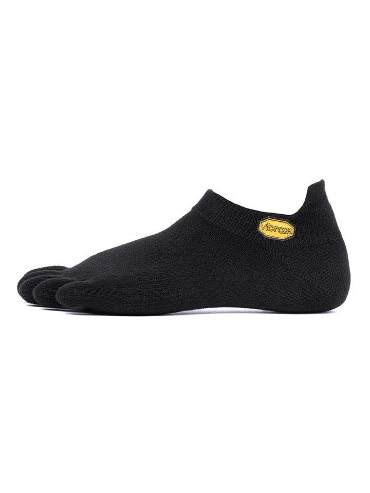 Vibram No Show Toe Socks - Black